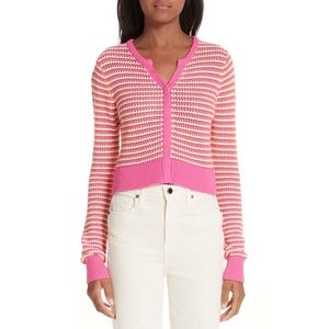 Victor Glemaud Stripe Cotton & Cashmere Cardigan